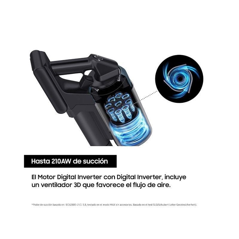 Aspirador Escoba con batería Samsung Jet 85 Digital Inverter/ 25.2V/ Autonomía 60 Min - изображение 3