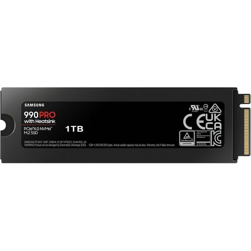 Disco SSD Samsung 990 PRO 1TB/ M.2 2280 PCIe 4.0/ con Disipador de Calor/ Compatible con PS5 y PC/ Full Capacity - изображение 2