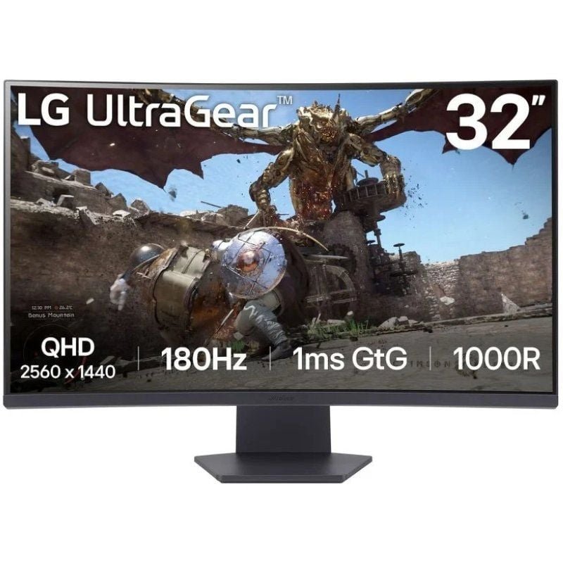 Monitor Gaming Curvo LG UltraGear 32GS60QC-B 31.5"/ QHD/ 1ms/ 180Hz/ VA/ Negro - изображение 3