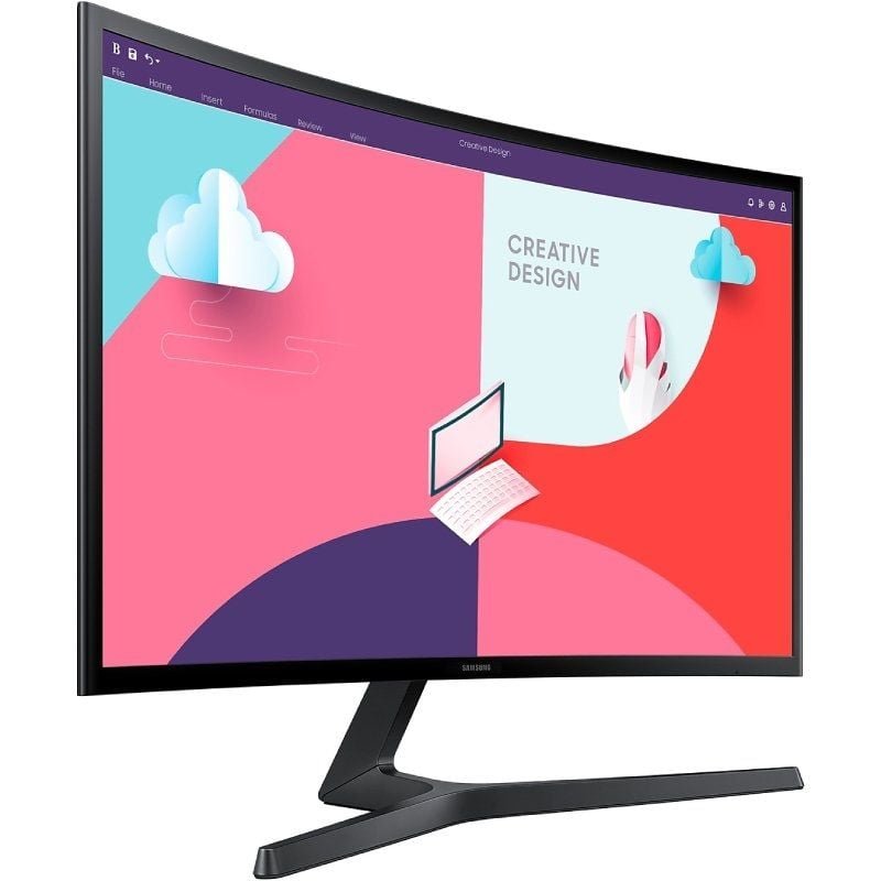 Monitor Profesional Curvo Samsung Essential Monitor S3 S36C S27C366EAU/ 27"/ Full HD/ Negro - изображение 2