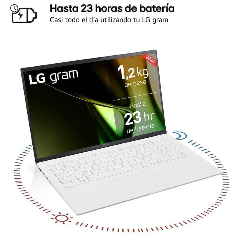 Portátil LG Gram 15Z90S-G AA74B Intel Core Ultra 7-155H/ 16GB/ 512GB SSD/ 15.6"/ Win11 - изображение 3
