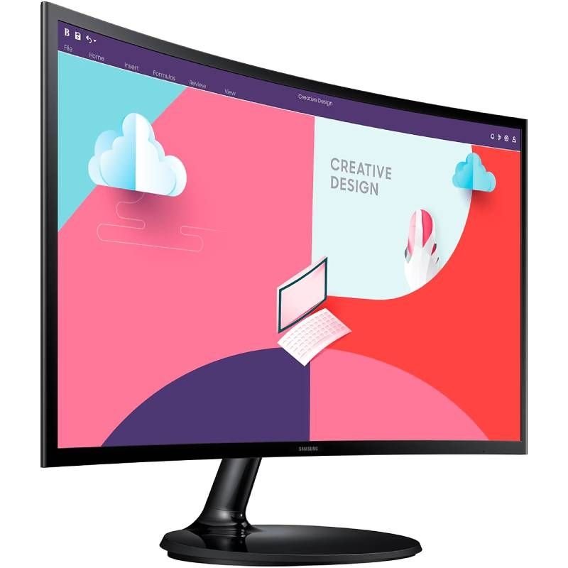 Monitor Profesional Curvo Samsung Essential Monitor S3 S36C S27C360EAU/ 27"/ Full HD/ Negro - изображение 2