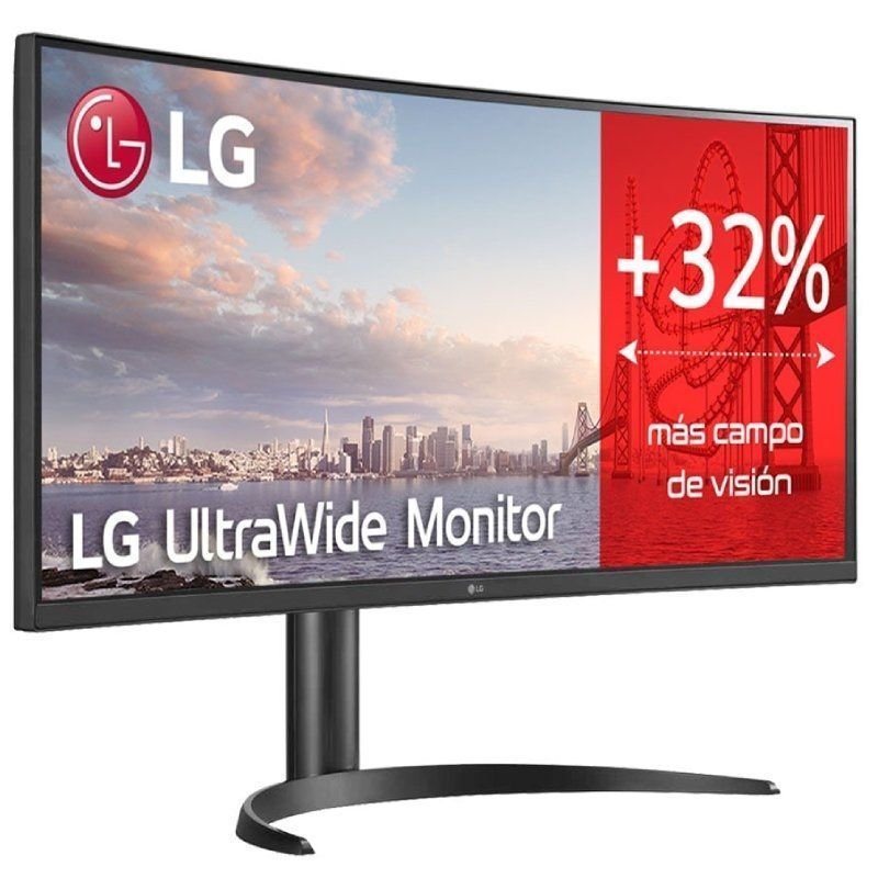 Monitor Profesional Ultrapanorámico Curvo LG 34WQ75C-B 34"/ WQHD/ Multimedia/ Regulable en altura/ Negro - изображение 3