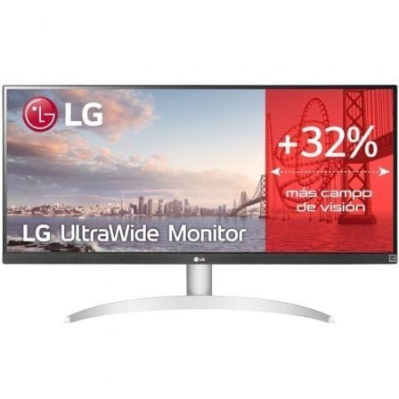 Monitor Profesional Ultrapanorámico LG UltraWide 29WQ600-W 29"/ WFHD/ Multimedia/ Blanco