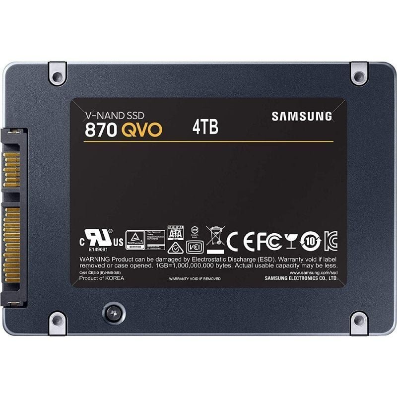 Disco SSD Samsung 870 QVO 4TB/ SATA III/ Full Capacity - изображение 4