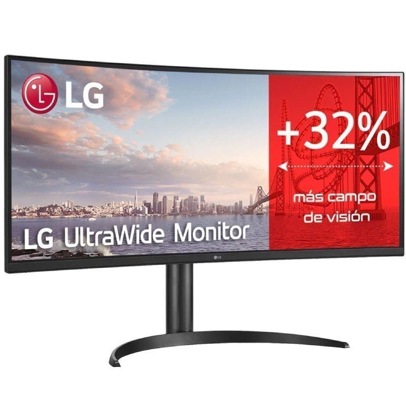 Monitor Profesional Ultrapanorámico Curvo LG 34WQ75C-B 34"/ WQHD/ Multimedia/ Regulable en altura/ Negro - изображение 2