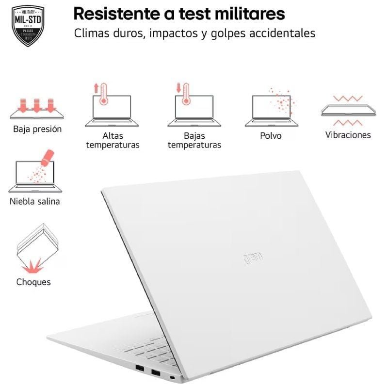 Portátil LG Gram 15Z90S-G AA74B Intel Core Ultra 7-155H/ 16GB/ 512GB SSD/ 15.6"/ Win11 - изображение 5