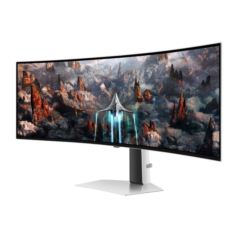 Monitor Gaming Ultrapanorámico Curvo Samsung Odyssey OLED G9 S49CG934SU 49"/ Dual QHD/ 0.03ms/ 240Hz/ OLED/ Multimedia/ Regulable en altura/ Plata - изображение 2